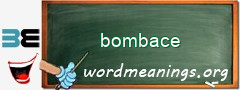 WordMeaning blackboard for bombace